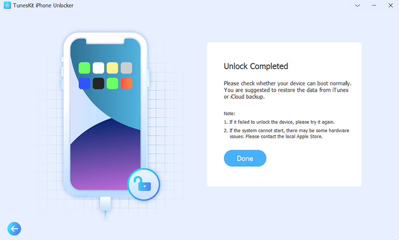 TunesKit iPhone Unlocker screenshot 4
